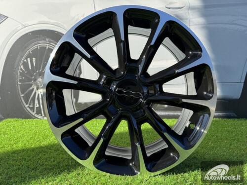 Ratlankis R17x7  5X110  ET  40  65.1  Y1281  Black Polished (MB)  For FIAT  (Z4)  (NEW Model 500)