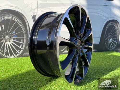 Ratlankis R17x7  5X110  ET  40  65.1  Y1281  Black Polished (MB)  For FIAT  (Z4)  (NEW Model 500)