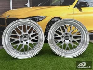 Ratlankis Meister M1 Style R19x11 5X120 ET 25 74.1 Silver with Diamond cut lip