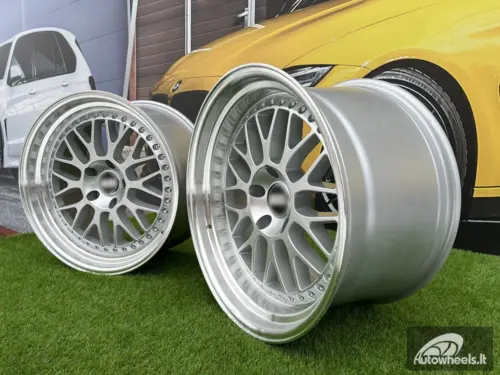 Ratlankis Meister M1 Style R19x11 5X120 ET 25 74.1 Silver with Diamond cut lip