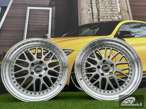 Ratlankis Meister M1 Style R19x11 5X120 ET 25 74.1 Silver with Diamond cut lip