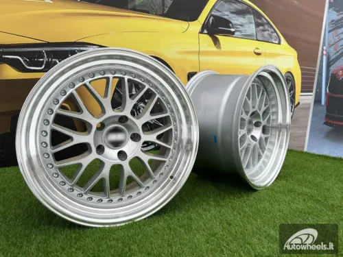 Ratlankis Meister M1 Style R19x11 5X120 ET 25 74.1 Silver with Diamond cut lip