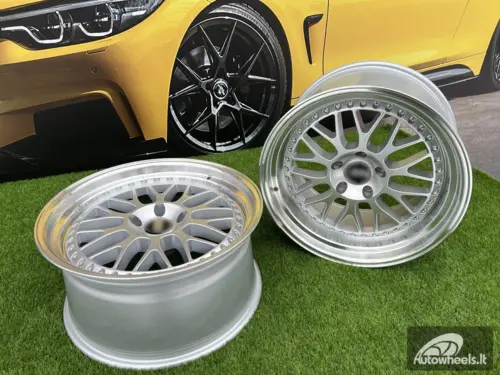 Ratlankis Meister M1 Style R19x11 5X120 ET 25 74.1 Silver with Diamond cut lip