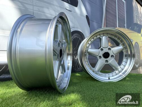 R17x9 5X120 ET 25 72.6 7961F Silver+Polished Lip (SP) For BMW (Z5) (AC Schnitzer Style (Front+Rear)