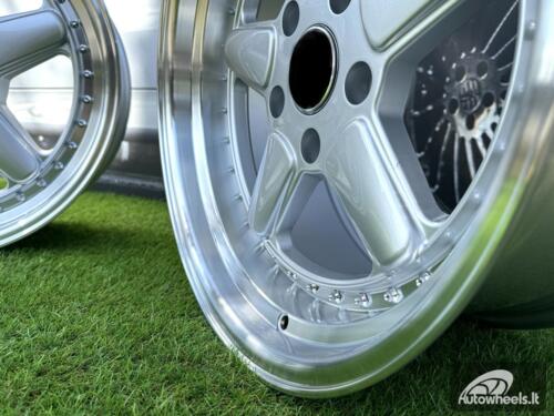 R17x9 5X120 ET 25 72.6 7961F Silver+Polished Lip (SP) For BMW (Z5) (AC Schnitzer Style (Front+Rear)