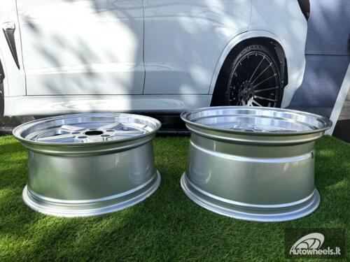 R17x9 5X120 ET 25 72.6 7961F Silver+Polished Lip (SP) For BMW (Z5) (AC Schnitzer Style (Front+Rear)
