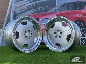 Ratlankis Monoblock Aero Performa Style | R19X10J 5X112 ET25 66.5mm Silver with Diamond cut lip