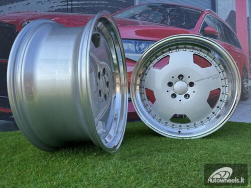 Ratlankis Monoblock Aero Performa Style | R19X10J 5X112 ET25 66.5mm Silver with Diamond cut lip