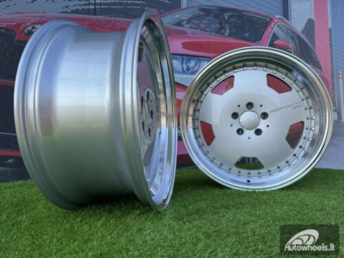 Ratlankis Monoblock Aero Performa Style | R19X10J 5X112 ET25 66.5mm Silver with Diamond cut lip