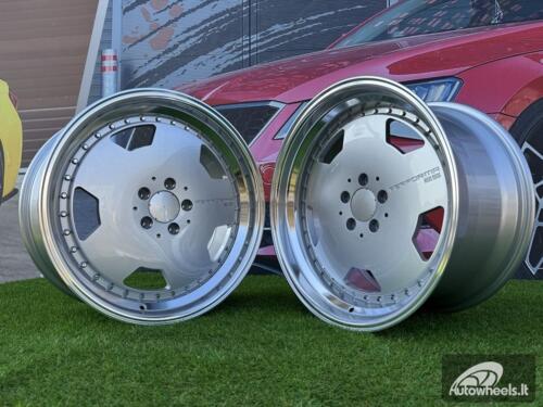 Ratlankis Monoblock Aero Performa Style | R19X10J 5X112 ET25 66.5mm Silver with Diamond cut lip