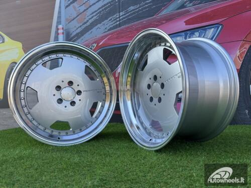 Ratlankis Monoblock Aero Performa Style | R19X10J 5X112 ET25 66.5mm Silver with Diamond cut lip