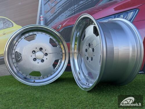 Ratlankis Monoblock Aero Performa Style | R19X10J 5X112 ET25 66.5mm Silver with Diamond cut lip