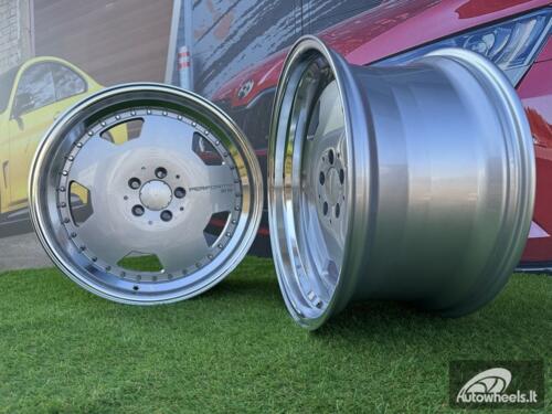 Ratlankis Monoblock Aero Performa Style | R19X10J 5X112 ET25 66.5mm Silver with Diamond cut lip