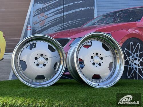 Ratlankis Monoblock Aero Performa Style | R19X10J 5X112 ET25 66.5mm Silver with Diamond cut lip