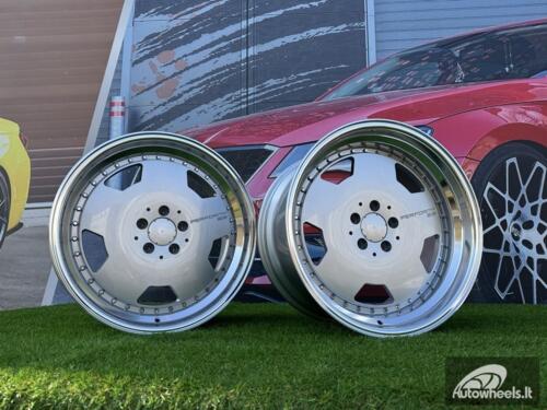 Ratlankis Monoblock Aero Performa Style | R19X10J 5X112 ET25 66.5mm Silver with Diamond cut lip