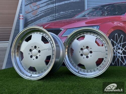 Ratlankis Monoblock Aero Performa Style | R19X10J 5X112 ET25 66.5mm Silver with Diamond cut lip