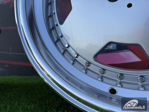 Ratlankis Monoblock Aero Performa Style | R19X10J 5X112 ET25 66.5mm Silver with Diamond cut lip