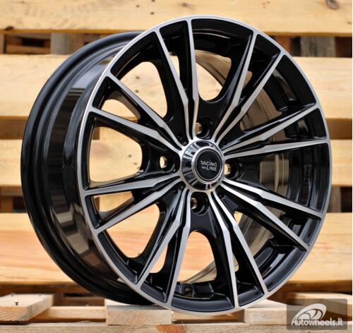 Ratlankis R14x6  4X100  ET  38  60.1  B5199  Black Polished (MB)  For RACIN  (Z4+L1)