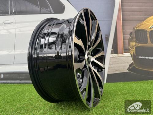 Ratlankis R17x7.5  6X139.7  ET  25  106.1  B1353  (FBX075)  Black Polished (MB)  For TOYOT  (Z5)  (HYBRID FORGED)