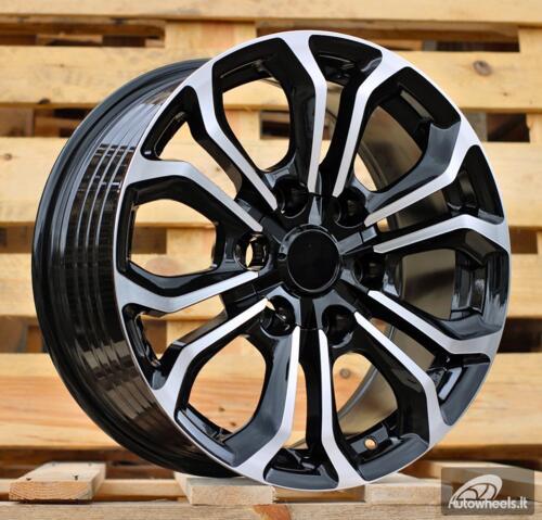 Ratlankis R17x7.5  6X139.7  ET  25  106.1  FBX198  Black Polished (MB)  For TOYOT  (Z5)  (HYBRID FORGED)
