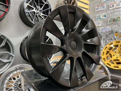 Ratlankis R20x9.5  5X114.3  ET  45  64.1  D1797  (H3130F)  Black Half Matt (BLHM)  For TESLA  (K8)  (HYBRID FORGED (Model Y))