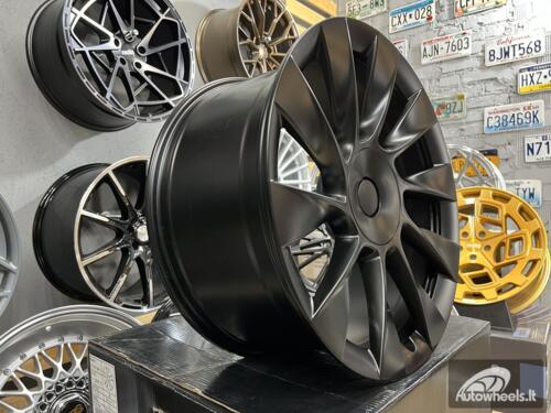 Ratlankis R20x9.5  5X114.3  ET  45  64.1  D1797  (H3130F)  Black Half Matt (BLHM)  For TESLA  (K8+M)  (HYBRID FORGED (Model Y))