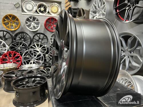 Ratlankis R20x9.5  5X114.3  ET  45  64.1  D1797  (H3130F)  Black Half Matt (BLHM)  For TESLA  (K8+M)  (HYBRID FORGED (Model Y))