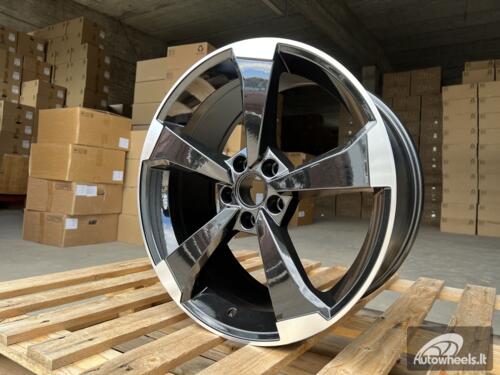 Ratlankis R18x8  5X112  ET  40  66.5  XE351  (IN5436)  Black Polished (MB)  For AUD  (K8)