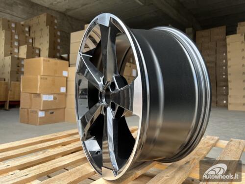 Ratlankis R18x8  5X112  ET  40  66.5  XE351  (IN5436)  Black Polished (MB)  For AUD  (K8)