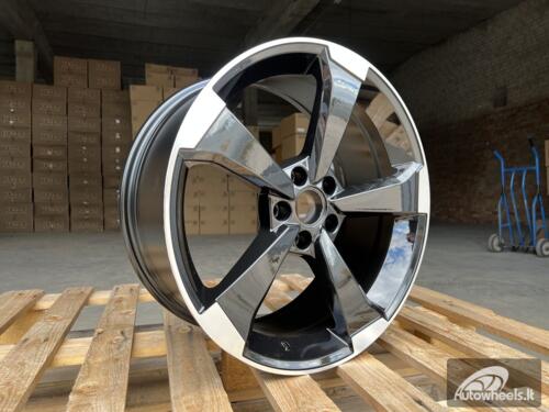 Ratlankis R18x8  5X112  ET  40  66.5  XE351  (IN5436)  Black Polished (MB)  For AUD  (K8)