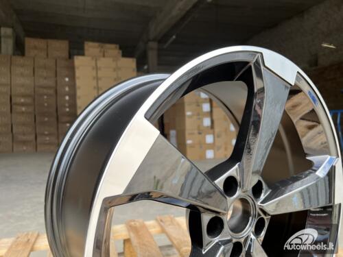 Ratlankis R18x8  5X112  ET  40  66.5  XE351  (IN5436)  Black Polished (MB)  For AUD  (K8)