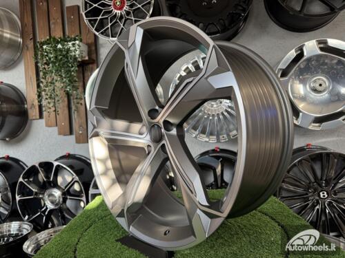 Ratlankis R18x8  5X112  ET  40  66.5  Y1201  (IN5633)  Grey Polished (MG)  For AUD  (K8)