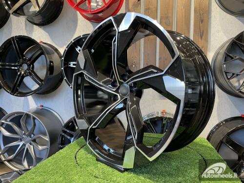 Ratlankis R21x9  5X112  ET  30  66.5  Y1201  (FL-5633)  Black Polished (MB)  For AUD  (Z5)  (HYBRID FORGED)