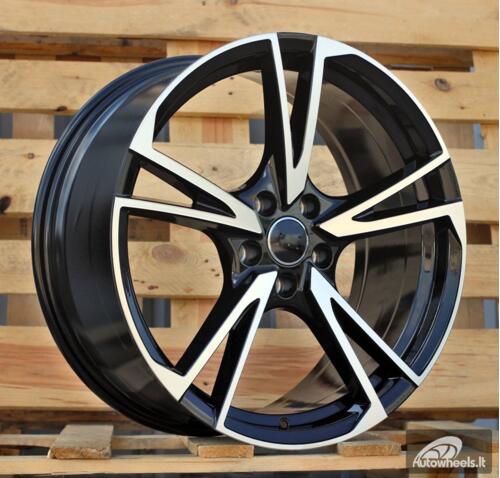 Ratlankis R19x8.5  5X112  ET  35  66.5  I5642  Black Polished (MB)  For AUD  (K8)  ()