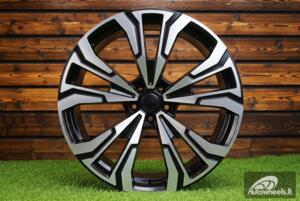 Ratlankis R22x10.5  5X112  ET  43  66.6  FBX307  Black Polished (MB)  Fits for BMW  (Z5)  (HYBRID FORGED New X7 Rear+Front)