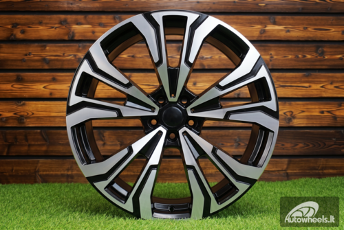 Ratlankis R22x10.5  5X112  ET  43  66.6  FBX307  Black Polished (MB)  For BMW  (Z5)  (HYBRID FORGED New X7 Rear+Front)