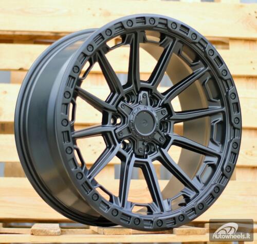 Ratlankis R20x9  6X139.7  ET  18  110.5  A1889  Black Half Matt (BLHM)  For 4X4  (P)