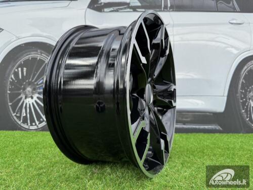 Ratlankis R18x8  5X112  ET  27  66.6  B1257  (IN5377)  Black Polished (MB)  For BMW  (K8)