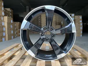 Ratlankis R18x8  5X112  ET  45  66.5  XE351  (IN5436)  Black Polished (MB)  For AUD  (K8)