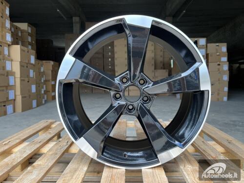 Ratlankis R18x8  5X112  ET  45  66.5  XE351  (IN5436)  Black Polished (MB)  For AUD  (K8+Z7)