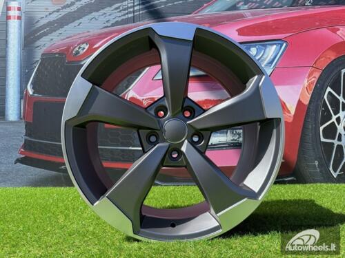 Ratlankis R18x8  5X112  ET  45  66.5  XE351  (IN5436)  Grey Polished Half Matt (MGHM)  For AUD  (Z3)