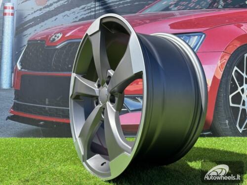 Ratlankis R18x8  5X112  ET  45  66.5  XE351  (IN5436)  Grey Polished Half Matt (MGHM)  For AUD  (Z3)