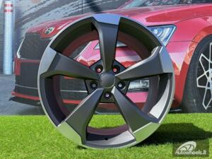 Ratlankis R18x8  5X112  ET  45  66.5  XE351  (IN5436)  Grey Polished Half Matt (MGHM)  For AUD  (Z3)