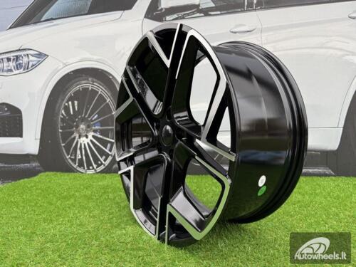 Ratlankis R20x8.5  5X112  ET  38  57.1  Y1243  (IN5667)  Black Polished (MB)  For VW  (K8)  (NEW Model)