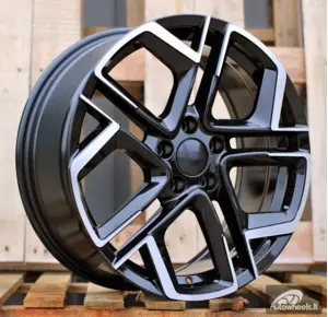 Ratlankis R20x8.5  5X112  ET  38  57.1  Y1243  (IN5667)  Black Polished (MB)  For VW  (K8)  (NEW Model)
