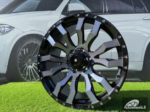 Ratlankis R20x9  6X139.7  ET  35  110.1  I0215B  Black+Double Tinted Face (BLDTF)  For 4X4  (K8)