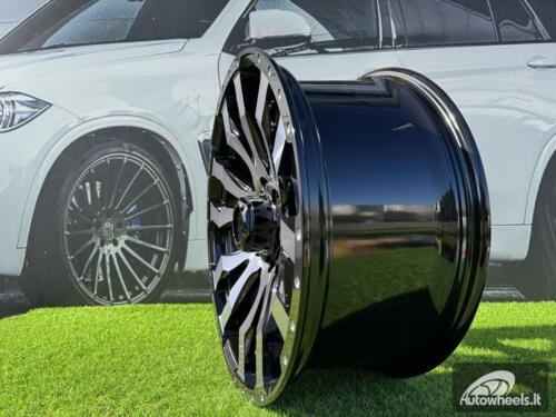 Ratlankis R20x9  6X139.7  ET  35  110.1  I0215B  Black+Double Tinted Face (BLDTF)  For 4X4  (K8)