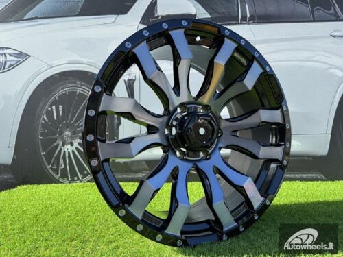 Ratlankis R20x9  6X139.7  ET  35  110.1  I0215B  Black+Double Tinted Face (BLDTF)  For 4X4  (K8)