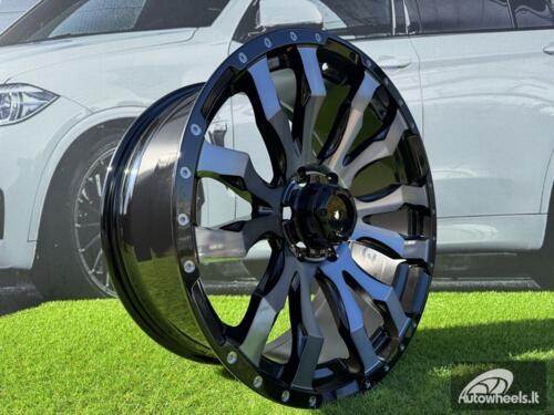 Ratlankis R20x9  6X139.7  ET  35  110.1  I0215B  Black+Double Tinted Face (BLDTF)  For 4X4  (K8)