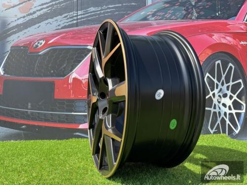 Ratlankis R19x8  5X112  ET  40  57.1  YF6147  Black Polished Half Matt Cooper (MBHMC)  For CUPRA  (K8+Z6)  (HYBRID FORGED)